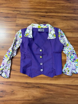 Vestido Flamenco Niña Morado