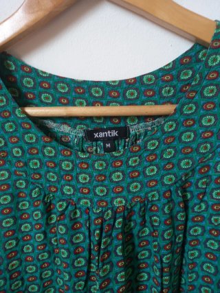 Vestido Verano Verde Estampado Talla P/M