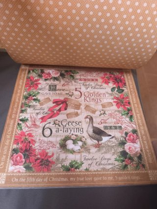 Papel Scrapbooking Graphic 45 - 12 Días de Navidad