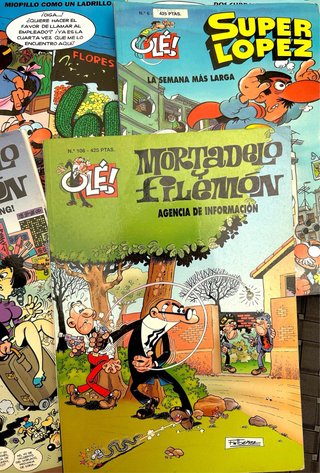Lote de 7 cómics clásicos de Francisco Ibáñez