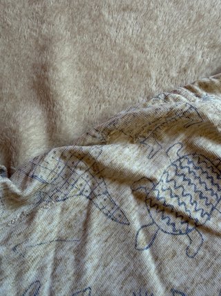 Polo Vintage 90s Estampado Tribal Beige