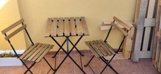 Conjunto terraza IKEA TÄRNÖ (Mesa + 2 sillas)