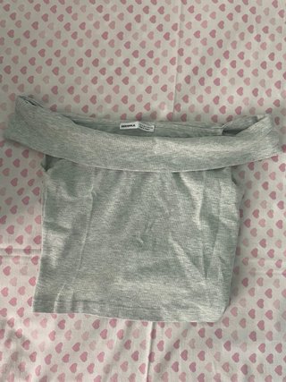 Top Bershka Gris Talla S