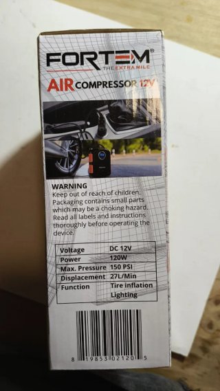 Compresor de aire Fortem 12V