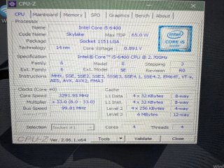 Placa H110H4-CM2 + Intel i5 6400 + 4Gb DDR3 RAM
