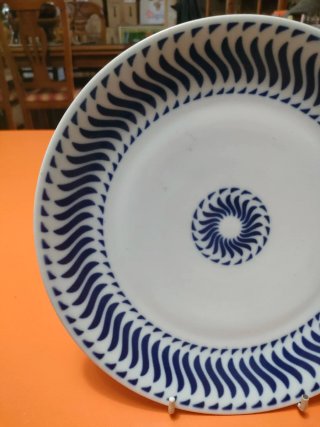 Plato Sargadelos llano azul y blanco
