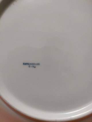 Plato Sargadelos llano azul y blanco