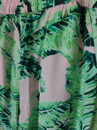 Pantalón palazzo fluido tropical talla S