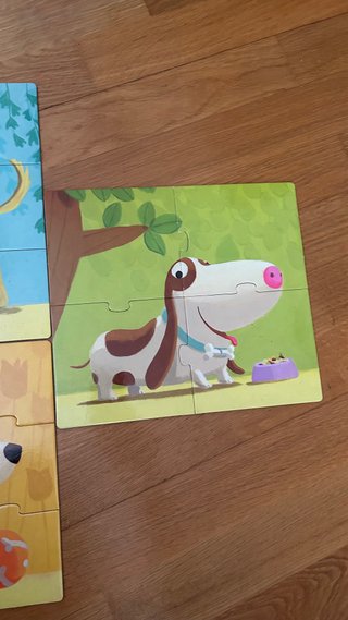 3 Puzzles Perros 4, 6 y 9 Piezas