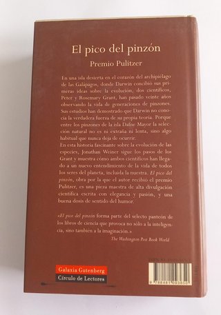 El pico del pinzón. Una historia de la evolución e