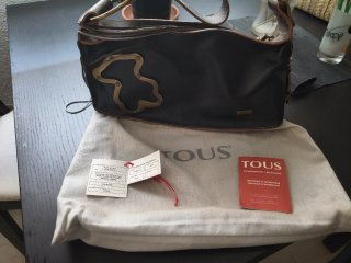 Bolso Tous juvenil negro y marrón