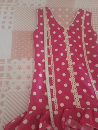 Traje Flamenca Niña 10 Años 80cm