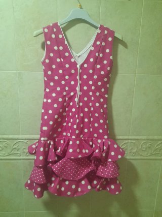 Traje Flamenca Niña 10 Años 80cm