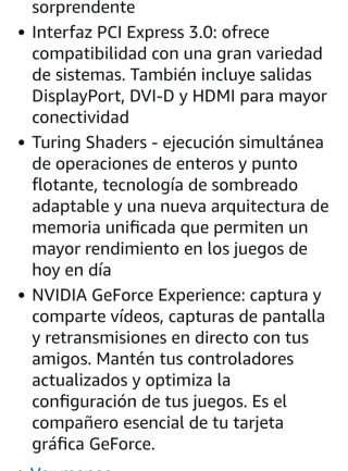 Tarjeta Gráfica PNY GeForce GTX 1650 dual GDDR6