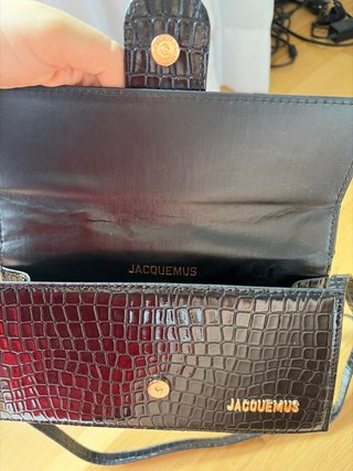 Bolso Jacquemus Negro Cocodrilo