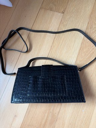 Bolso Jacquemus Negro Cocodrilo