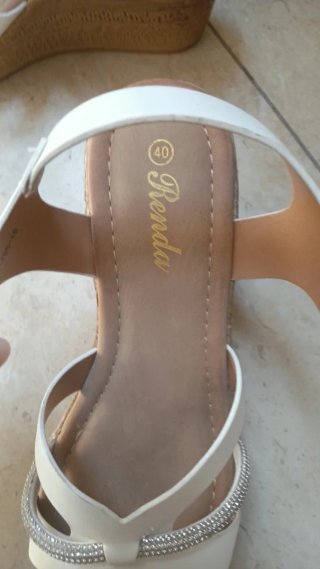 Sandali Renda Donna Bianco Tg 40