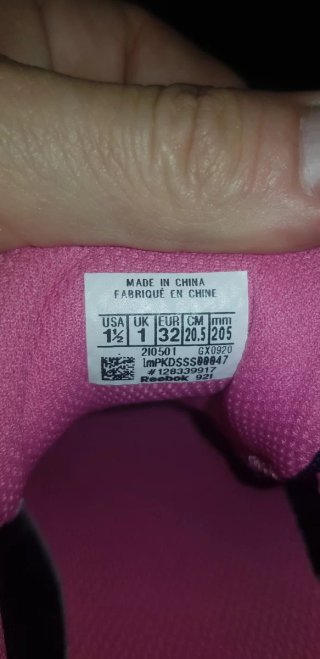 Reebok niño/a azul y rosa talla 32