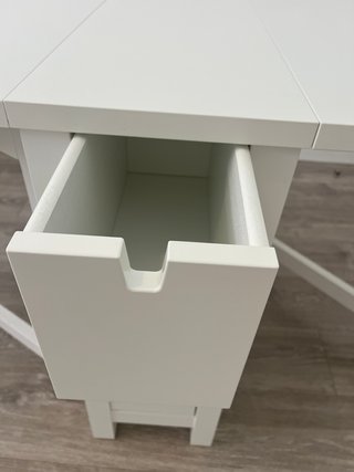 Mesa abatible Ikea blanca madera