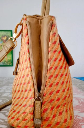 Bolso Beige y Naranja