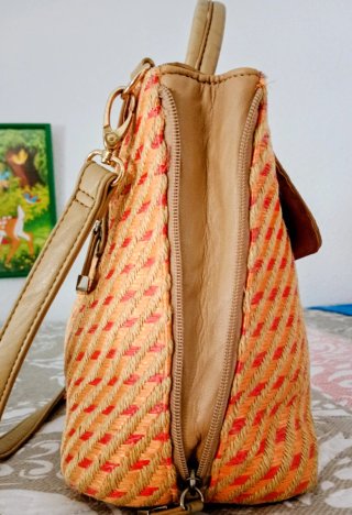 Bolso Beige y Naranja