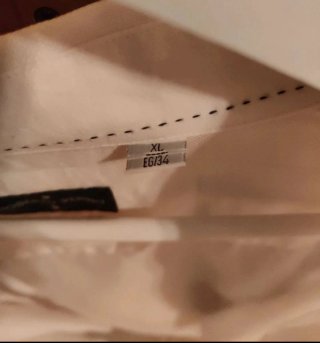 Camisa blanca hombre manga larga