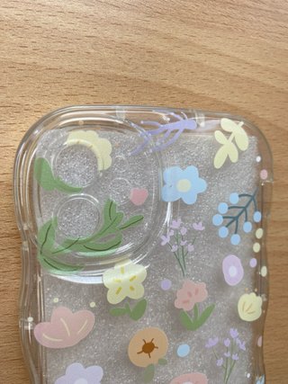 Funda iPhone 11 Ondulada Floral Transparente