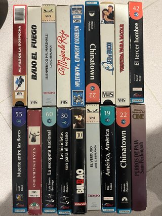 Lote 15 Películas VHS (Español/Inglés)