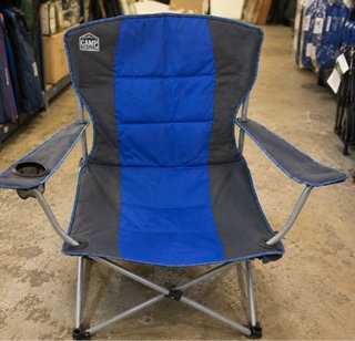 Silla Plegable Camp Master Azul y Gris