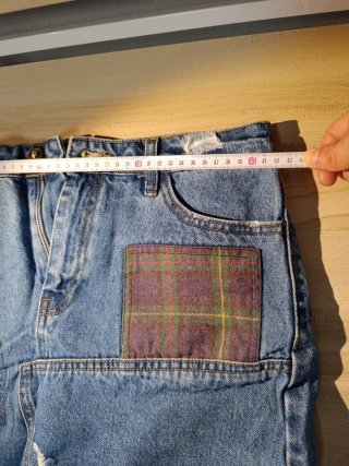 Falda vaquera Desigual patchwork
