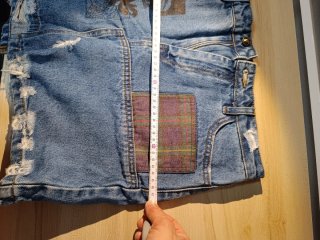 Falda vaquera Desigual patchwork