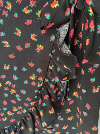 Falda corta estampada flores