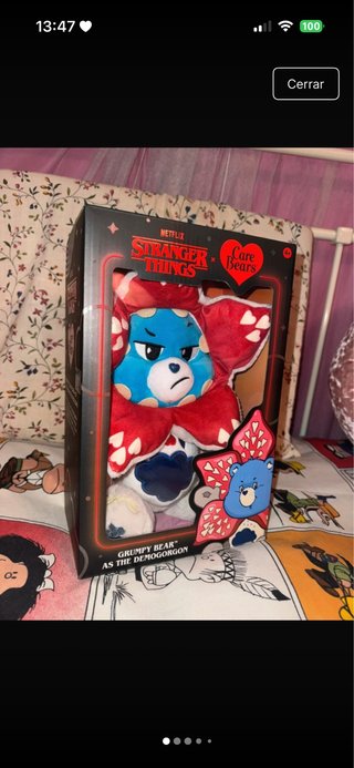 Peluche Grumpy Bear Demogorgon Stranger Things