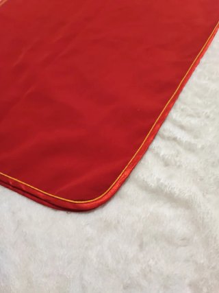 Vestido Qipao 100% Seda Rojo Flores