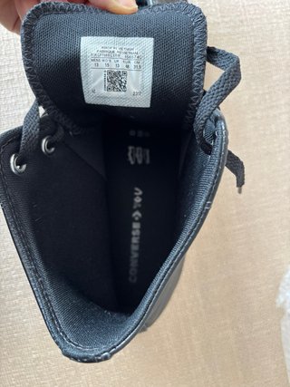 Zapatillas Converse Hombre Negras Piel