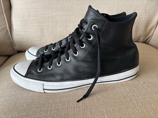 Zapatillas Converse Hombre Negras Piel