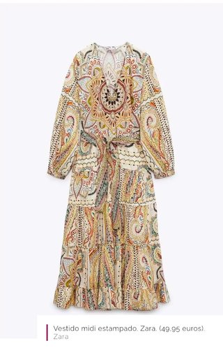 Vestido estampado maxi talla única