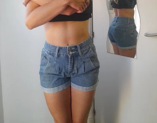 Lote 4 shorts vaqueros