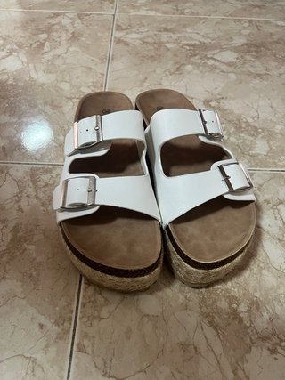 Sandalias plataforma blancas