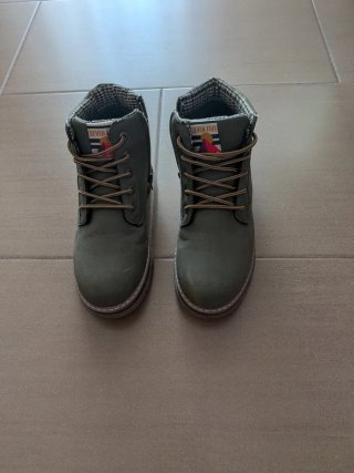 Botas niño verde militar Seven five
