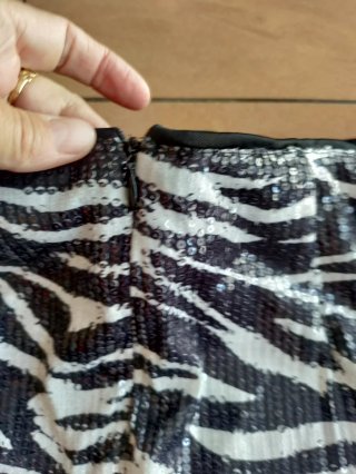 Falda estampada cebra