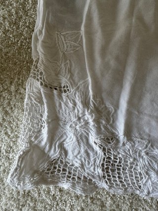 Blusa de encaje blanca