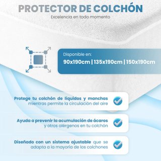 Protector Colchón Rizo 100% Algodón OEKO-TEX
