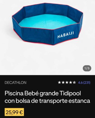 Piscina infantil plegable Nabaiji