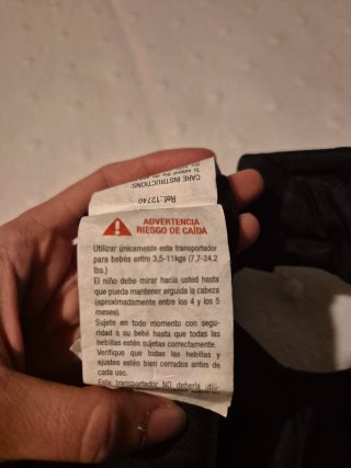 Mochila Portabebés Molto Negra