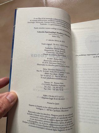 Las 3 únicas cosas  Robert Moss