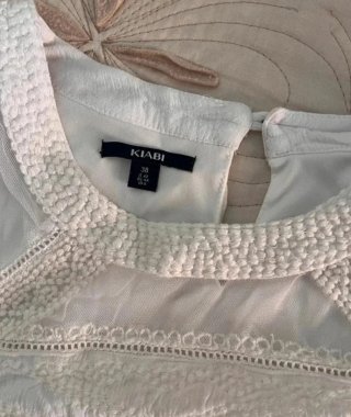 Vestido de embarazo de verano blanco