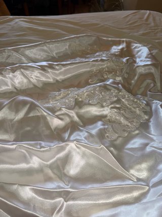 Vestido de Novia Blanco y Dorado