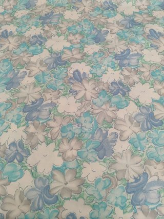 Tela vintage diseño floral años 60