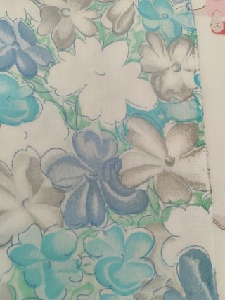 Tela vintage diseño floral años 60